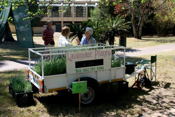 This is an example of the types of sales-folk surrounding the local Botanical Gardens