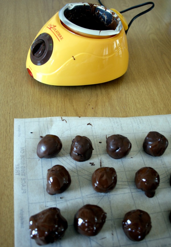I used my new chocolatier to melt my chocolate - it's a seriously handy little device! 
